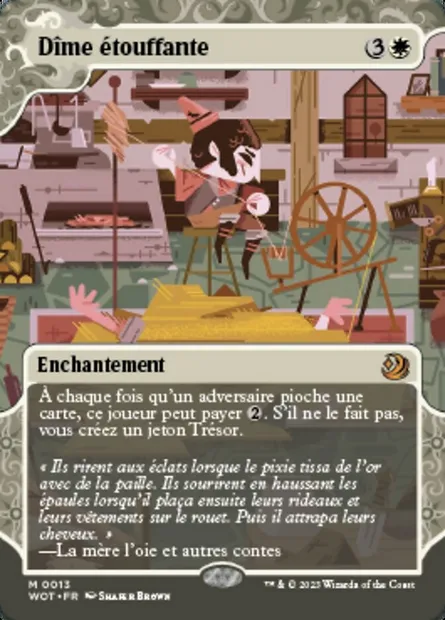 Dîme étouffante, carte Magic WOT 13 — extension Wilds of Eldraine: Enchanting Tales