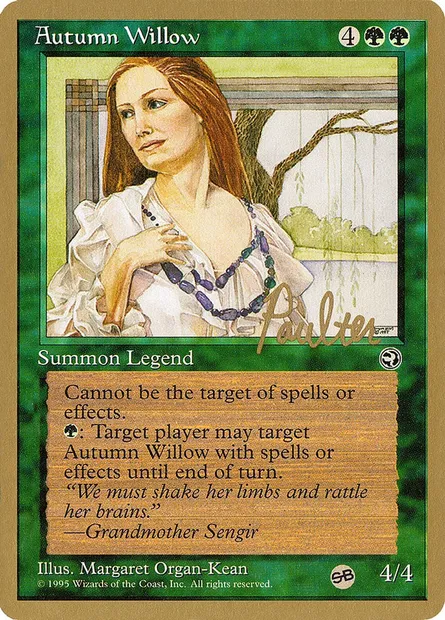 Autumn Willow, Magic card PTC pp83sb — Pro Tour Collector Set set