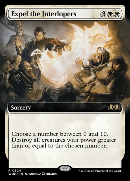 Expel the Interlopers, Magic card WOE 324 — Wilds of Eldraine set
