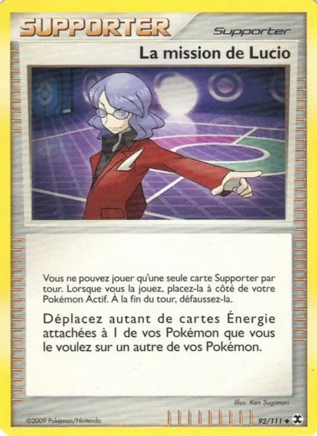 La mission de Lucio, carte Pokémon RR 92 — extension Rivaux Émergeants