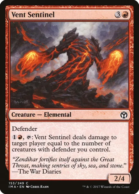Vent Sentinel, Magic card IMA 153 — Iconic Masters set