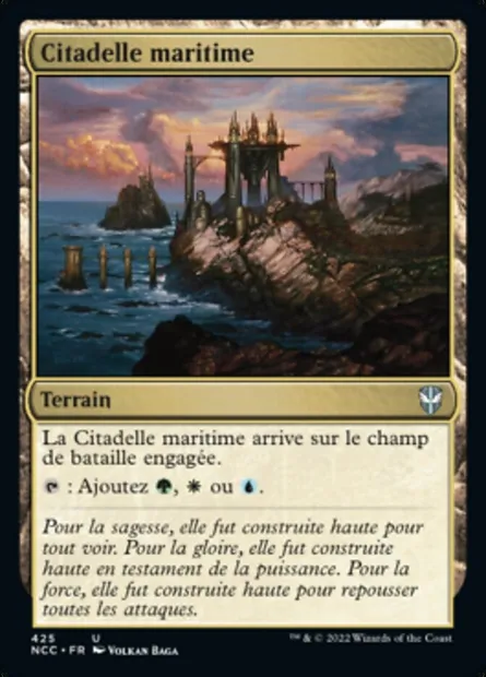 Citadelle maritime, carte Magic NCC 425 — extension New Capenna Commander