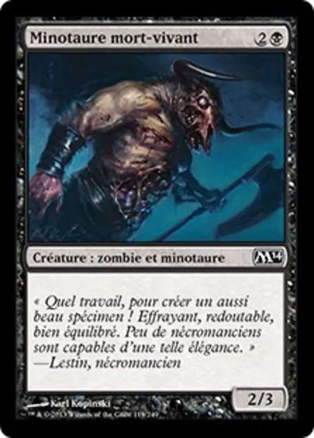 Minotaure mort-vivant, carte Magic M14 119 — extension Magic 2014