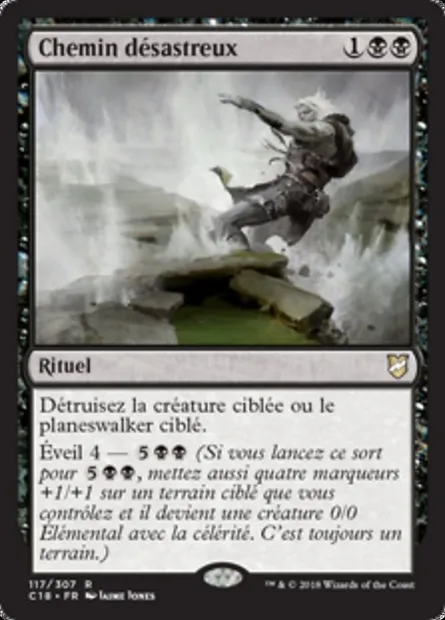 Chemin désastreux, carte Magic C18 117 — extension Commander 2018