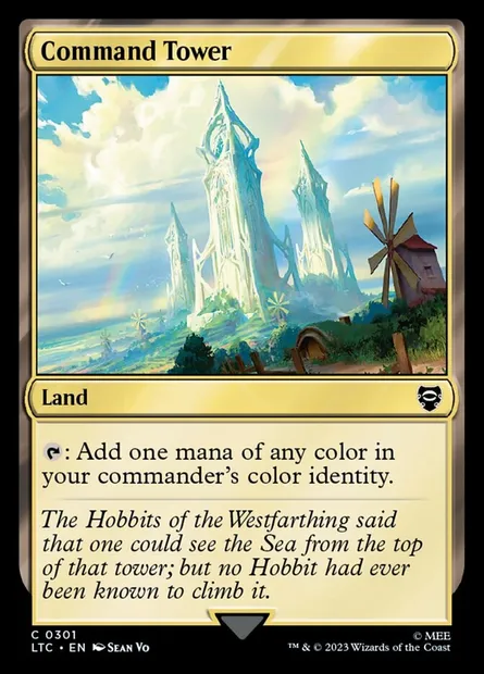 Command Tower, Magic card LTC 301 — Tales of Middle-earth Commander set