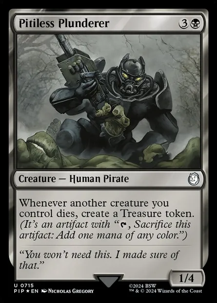 Saccageur impitoyable, carte Magic PIP 715 — extension Fallout