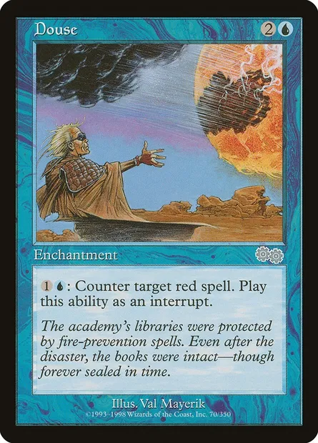 Douse, Magic card USG 70 — Urza's Saga set