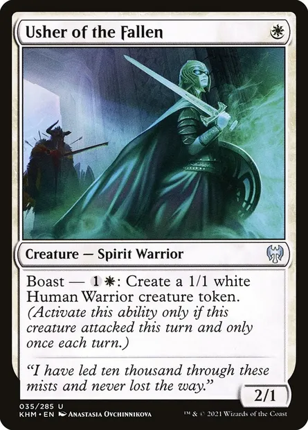 Usher of the Fallen, Magic card KHM 35 — Kaldheim set