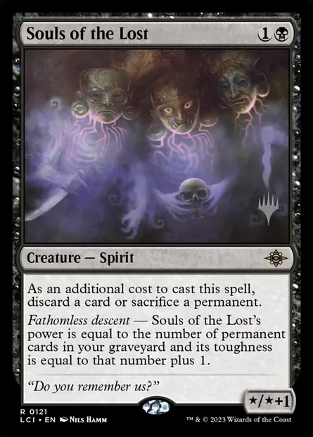 Souls of the Lost, Magic card PLCI 121p — The Lost Caverns of Ixalan Promos set