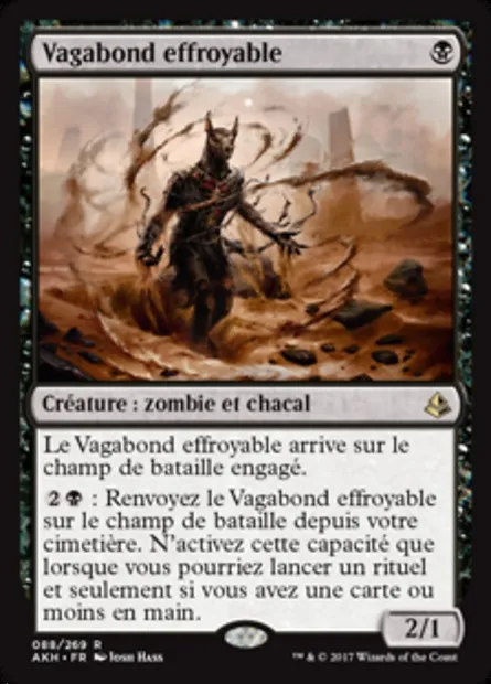 Vagabond effroyable, carte Magic AKH 88 — extension Amonkhet
