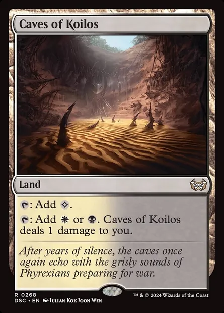 Caves of Koilos, Magic card DSC 268 — Duskmourn: House of Horror Commander set