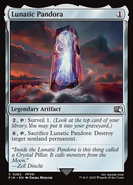 Lunatic Pandora, Magic card FIN 262 — Final Fantasy set