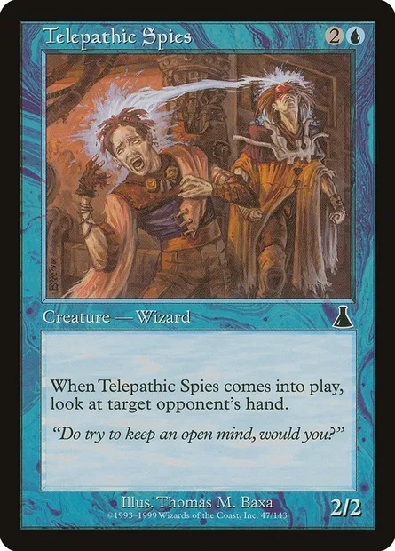 Telepathic Spies, Magic card UDS 47 — Urza's Destiny set