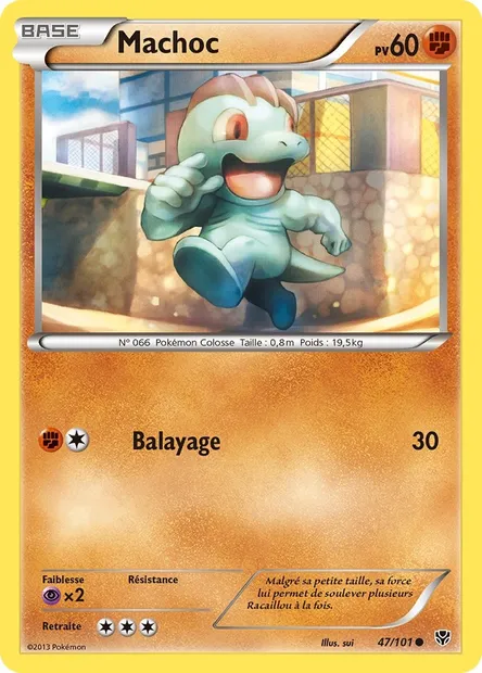 Machoc, carte Pokémon PLB 47 — extension Explosion Plasma
