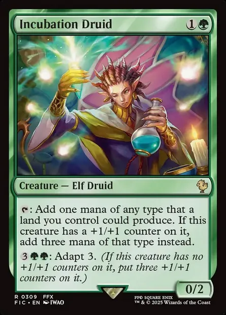 Incubation Druid, Magic card FIC 309 — Final Fantasy Commander set