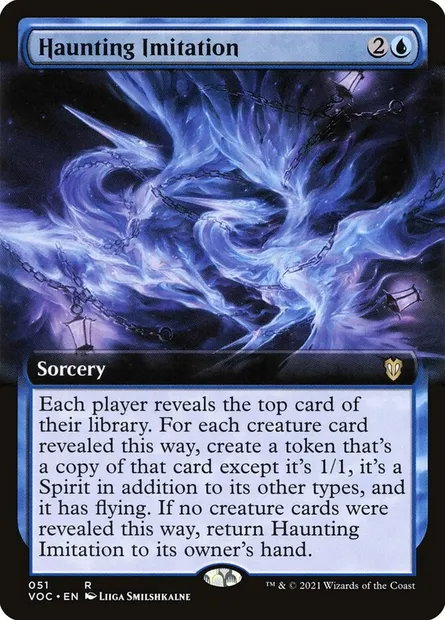 Haunting Imitation, Magic card VOC 51 — Crimson Vow Commander set