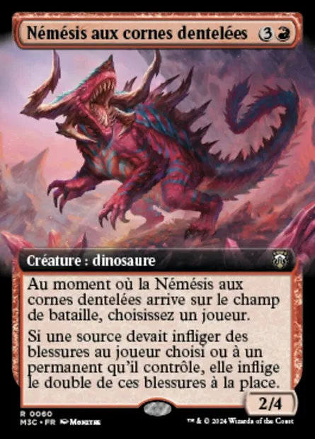 Némésis aux cornes dentelées, carte Magic M3C 60 — extension Modern Horizons 3 Commander