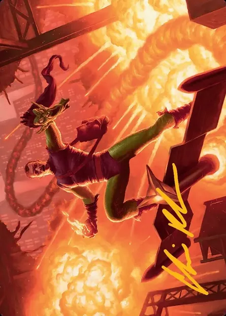 Green Goblin, Revenant // Green Goblin, Revenant, carte Magic ASPM 27 — extension Marvel's Spider-Man Art Series
