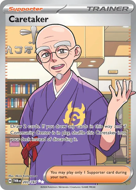 Caretaker, Pokémon card TWM 203 — Twilight Masquerade set