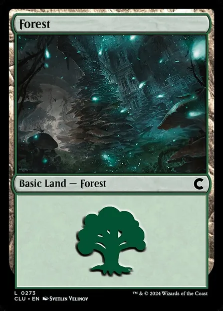 Forêt, carte Magic CLU 273 — extension Ravnica: Clue Edition