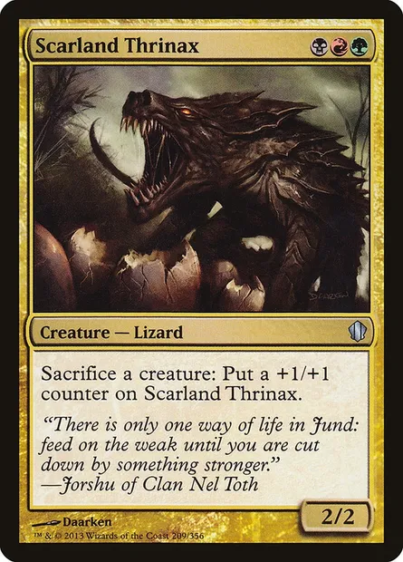 Scarland Thrinax, Magic card C13 209 — Commander 2013 set