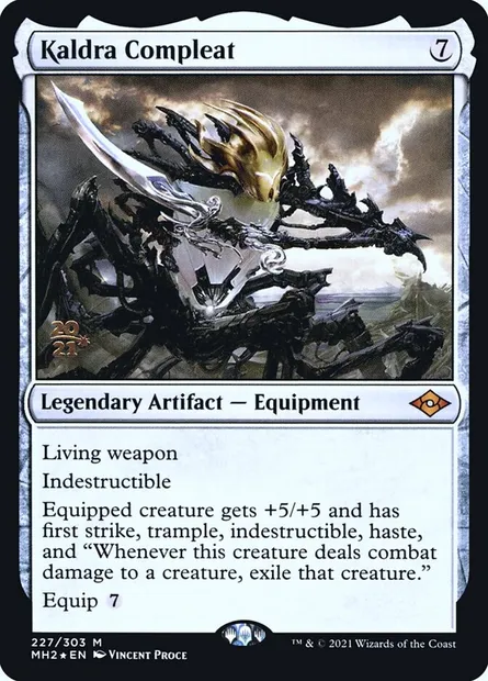 Kaldra Compleat, Magic card PMH2 227s — Modern Horizons 2 Promos set