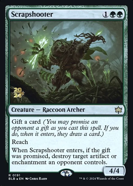 Tireuse-à-brac, carte Magic PBLB 191s — extension Bloomburrow Promos