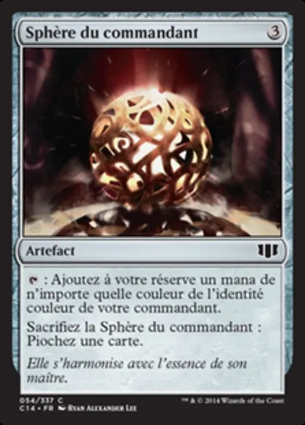 Sphère du commandant, carte Magic C14 54 — extension Commander 2014