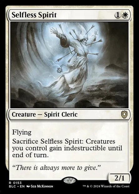 Selfless Spirit, Magic card BLC 153 — Bloomburrow Commander set