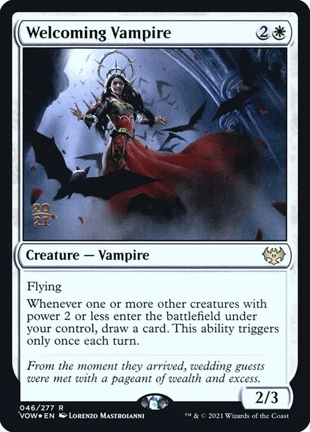 Welcoming Vampire, Magic card PVOW 46s — Innistrad: Crimson Vow Promos set