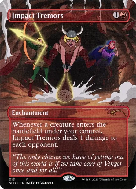 Secousses d'impact, carte Magic SLD 313 — extension Secret Lair Drop