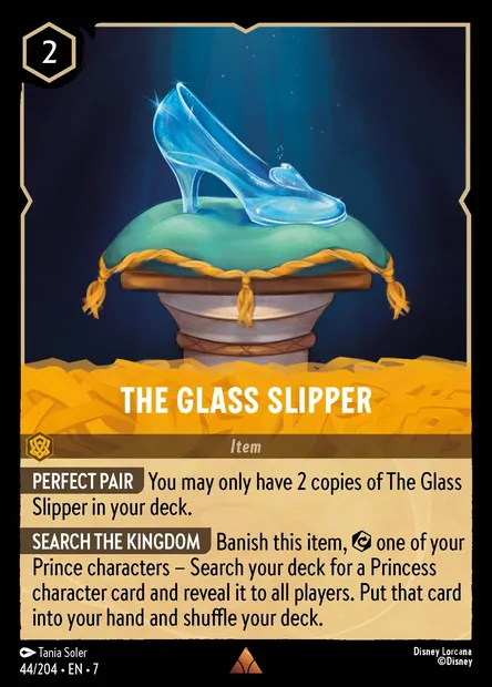 The Glass Slipper, Disney Lorcana card CH7-044 — Archazia's Island set