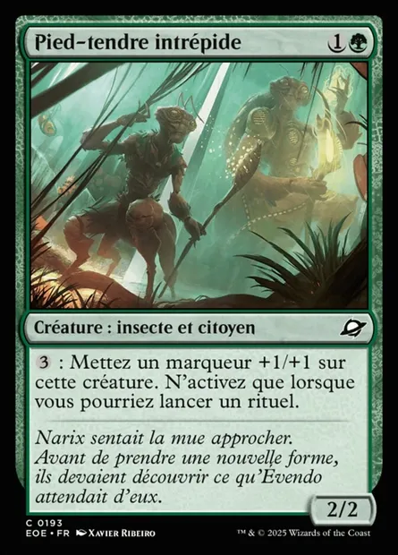 Pied-tendre intrépide, carte Magic EOE 193 — extension Edge of Eternities