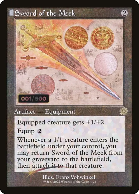 Épée des humbles, carte Magic BRR 122z — extension The Brothers' War Retro Artifacts