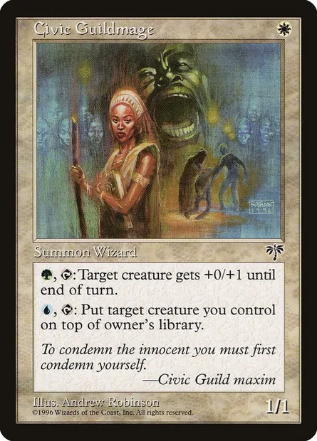 Civic Guildmage, Magic card MIR 7 — Mirage set