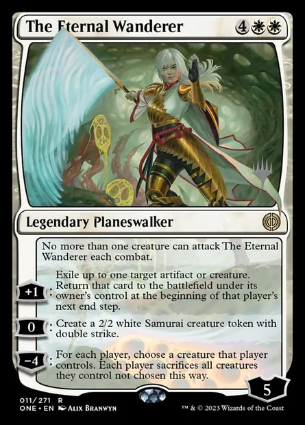 The Eternal Wanderer, Magic card PONE 11p — Phyrexia: All Will Be One Promos set