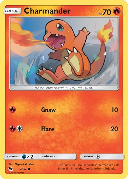 Charmander, Pokémon card HIF 7 — Hidden Fates set