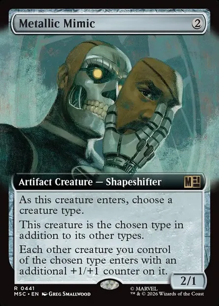 Metallic Mimic, Magic card MSC 441 — Marvel Super Heroes Commander set