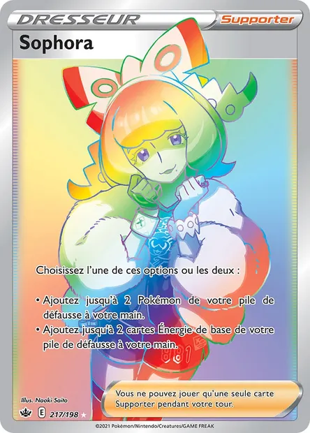 Sophora, carte Pokémon CRE 217 — extension Règne de Glace