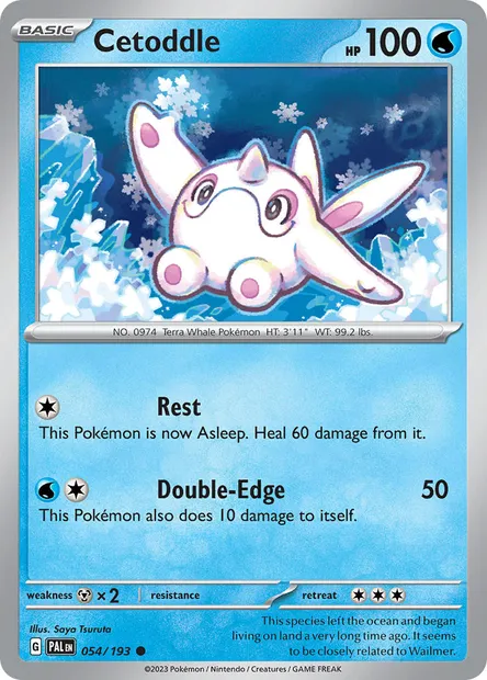 Cetoddle, Pokémon card PAL 054 — Paldea Evolved set