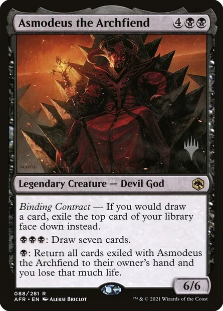 Asmodeus the Archfiend, Magic card PAFR 88p — Adventures in the Forgotten Realms Promos set