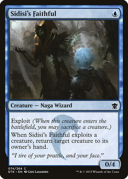 Sidisi's Faithful, Magic card DTK 74 — Dragons of Tarkir set