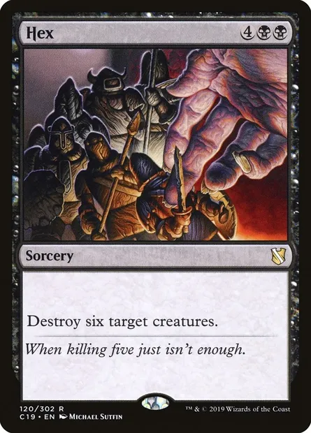 Hex, Magic card C19 120 — Commander 2019 set