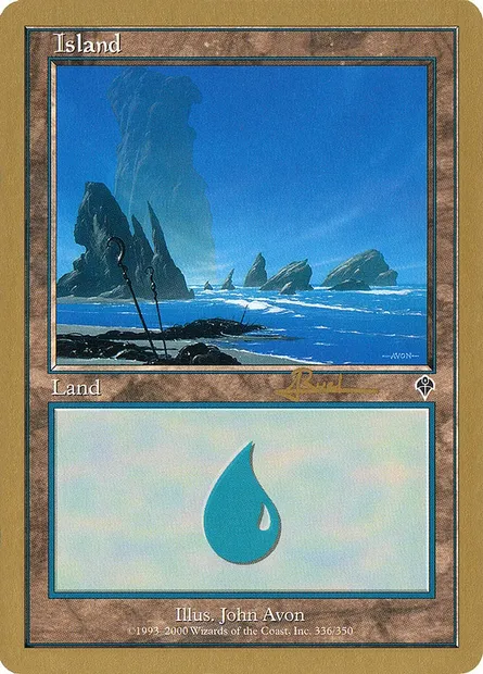 Île, carte Magic WC01 ar336 — extension World Championship Decks 2001