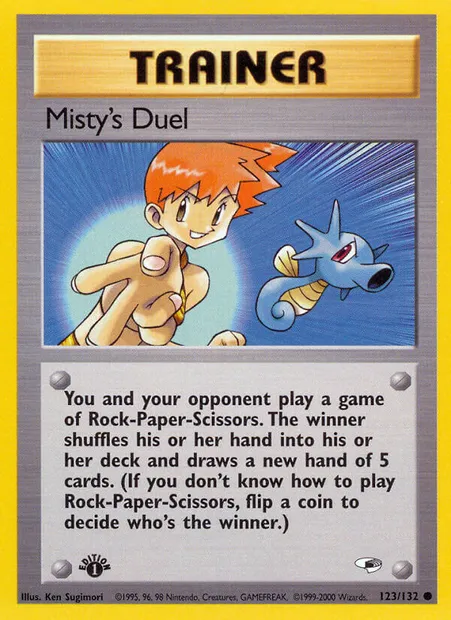 Misty's Duel, carte Pokémon GH 123 — extension Gym Heroes