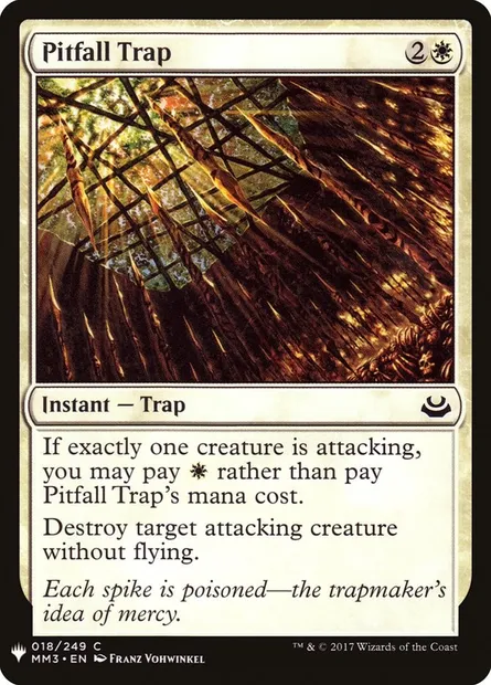 Pitfall Trap, Magic card PLST MM3-18 — The List set