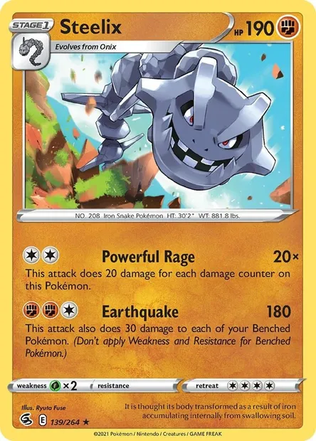Steelix, carte Pokémon TDX 139 — extension Theme Deck & Blisters Exclusives