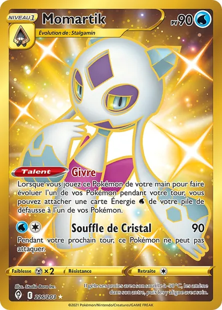 Momartik, carte Pokémon EVS 226 — extension Évolution Céleste