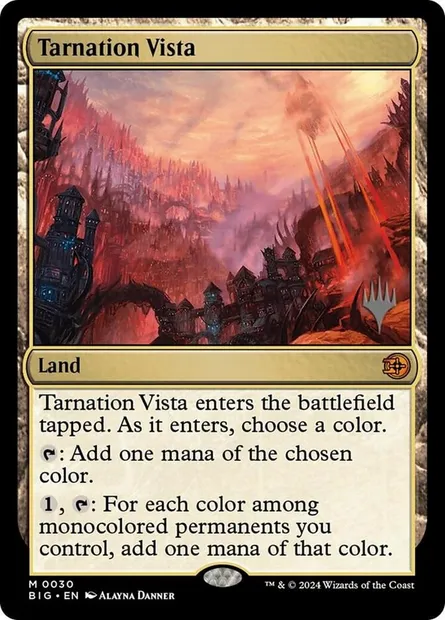 Tarnation Vista, Magic card PBIG 30p — The Big Score Promos set
