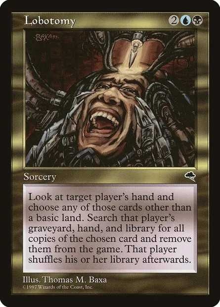 Lobotomy, Magic card TMP 267 — Tempest set